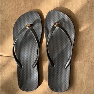 Tory Burch Black flip flops size 8